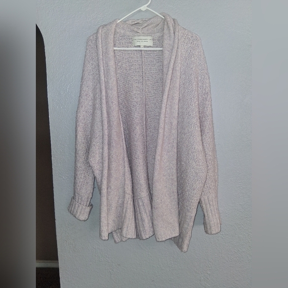 Anthropologie Sweaters - Angel Of The North  Purple Chauvet Cotton Cashmere Bland Cardigan Sweater M